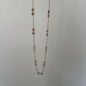 Kate Spade Cream and Tan Beaded Necklace